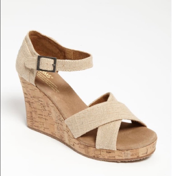 Toms strappy wedge Clearance